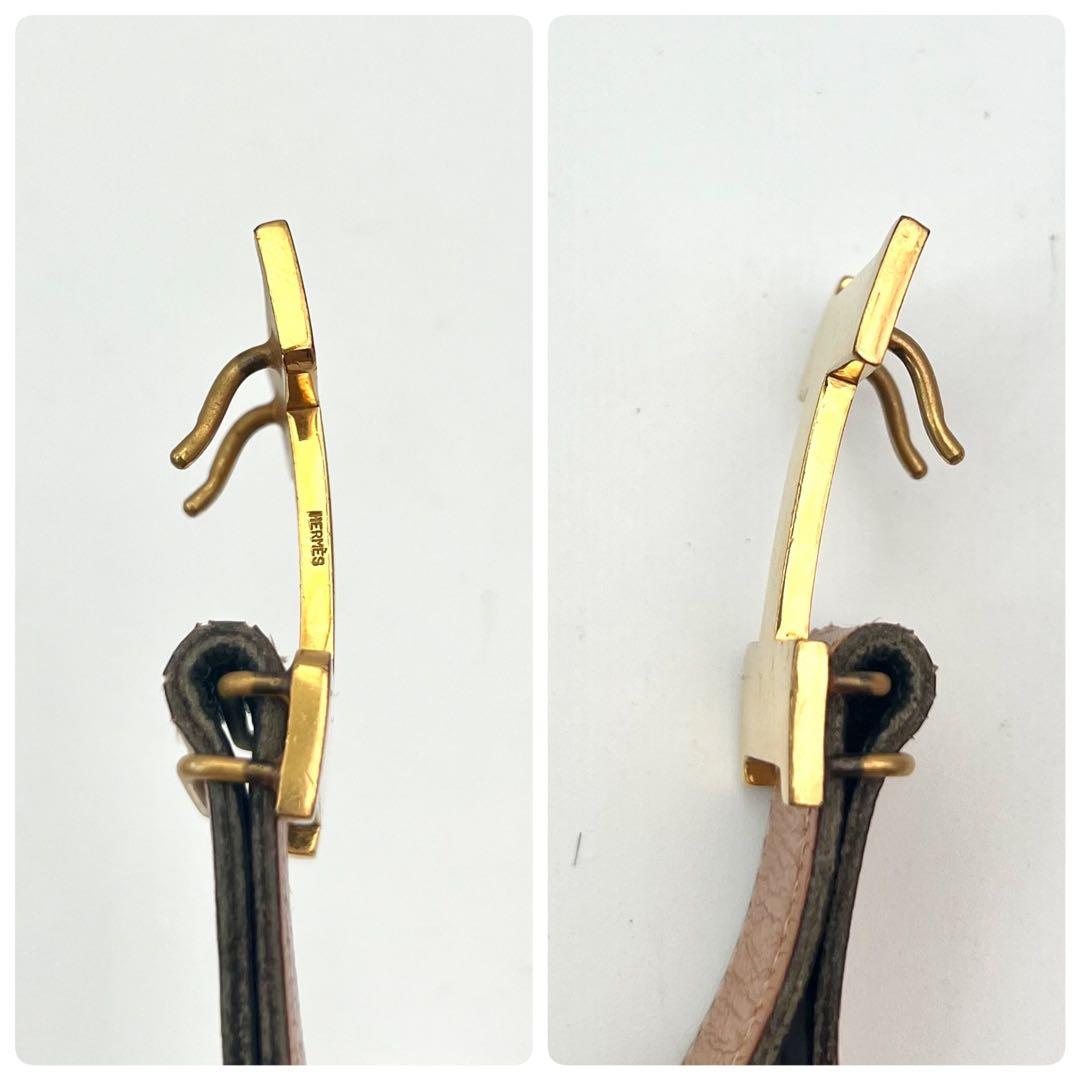 エルメス　Hロゴ　コンスタンス　ベルト　ゴールド　ブラック　キャメル　レディース