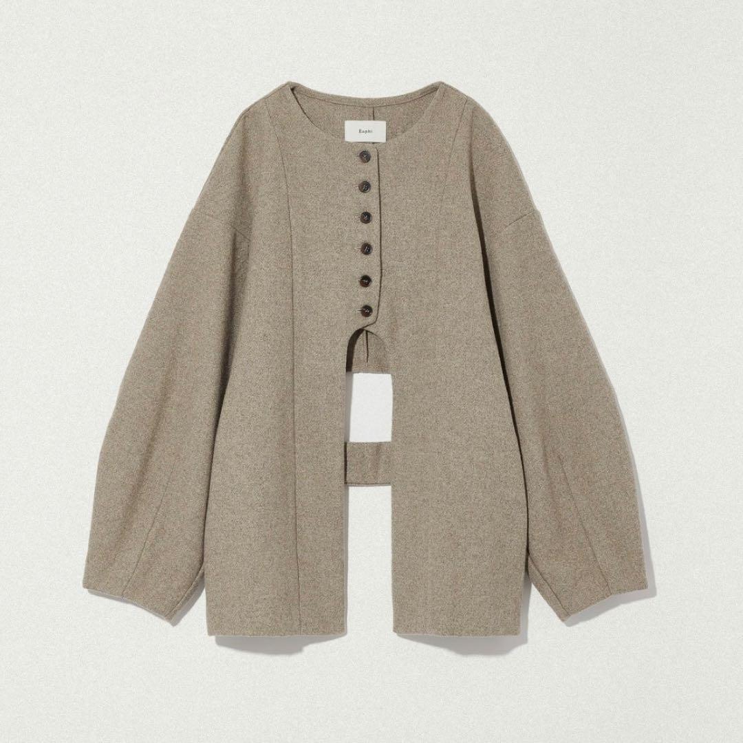 ジャケット・アウター Eaphi CURVE CUT LINE JACKET