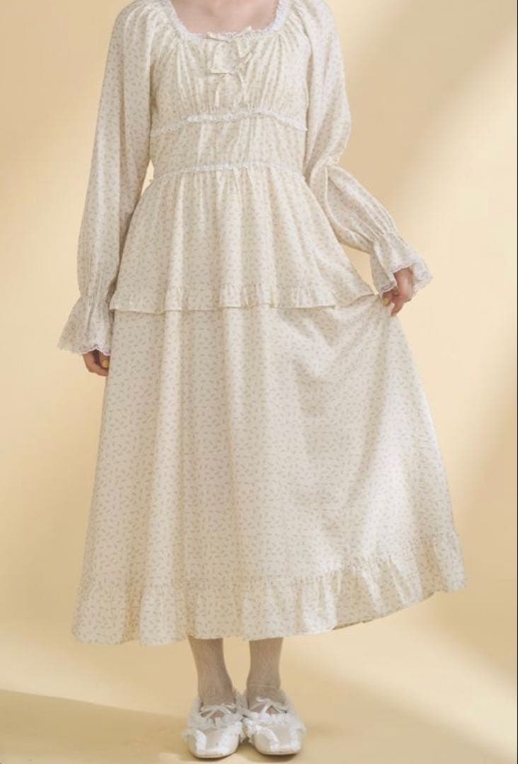 merry jenny petit flower ribbonワンピース