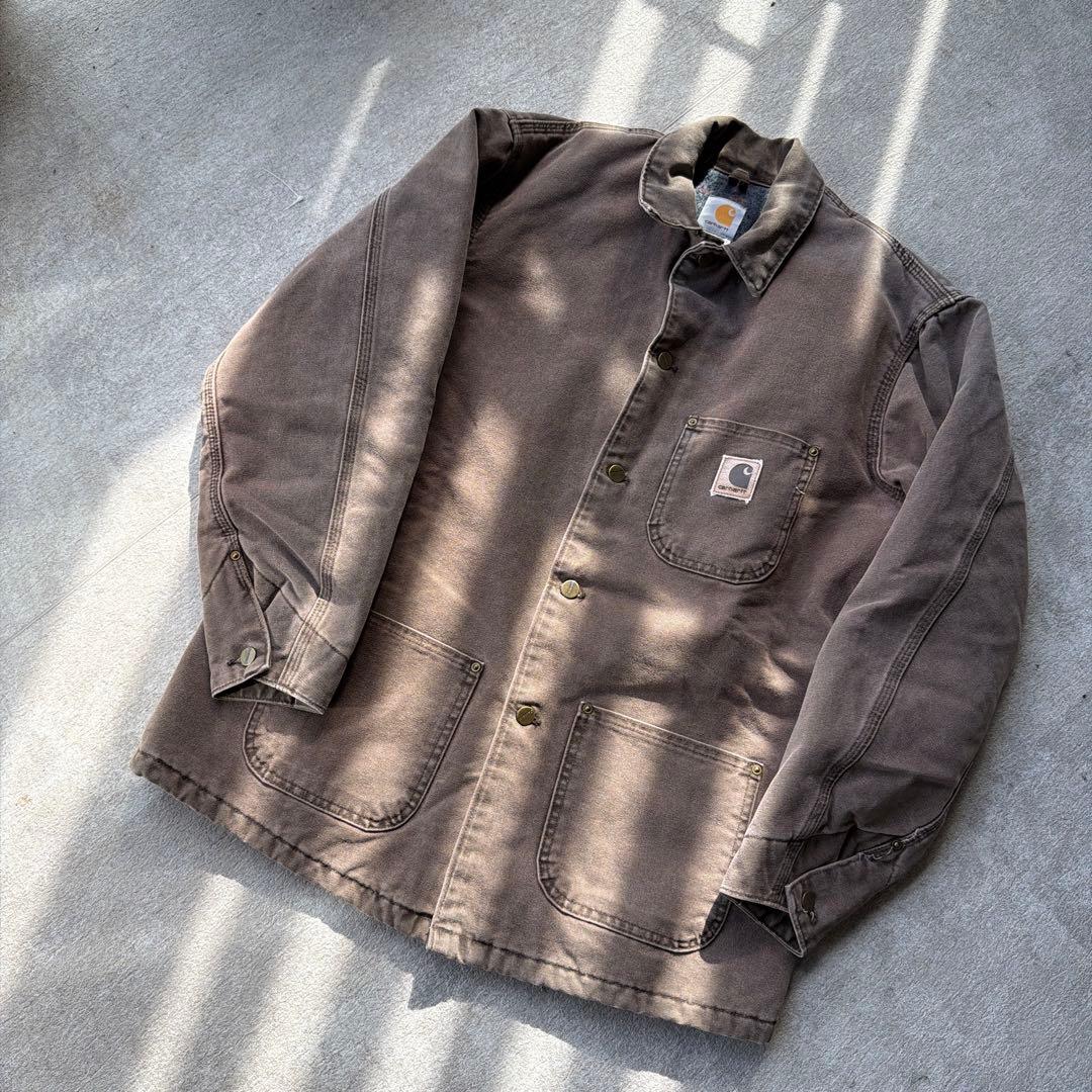 Carhartt ミシガンチョアコート USA製 ブラウングレー