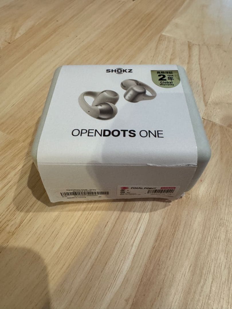 SHOKZ OPEN DOTS ONE ワイヤレスイヤホン　grey