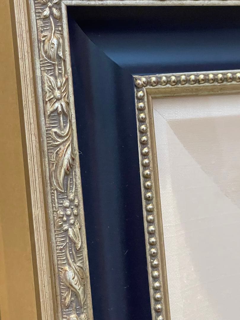 ヒロヤマガタ　直筆サイン　シルクスクリーン　姫路城　桜