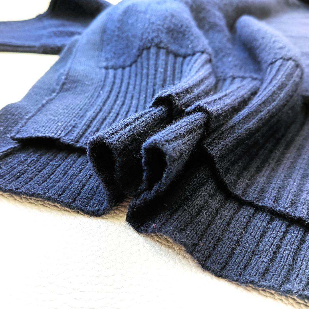 美品✨《アドーア》ウールパイルリバーシブルニットフーデ 洗える ゆったり 長袖