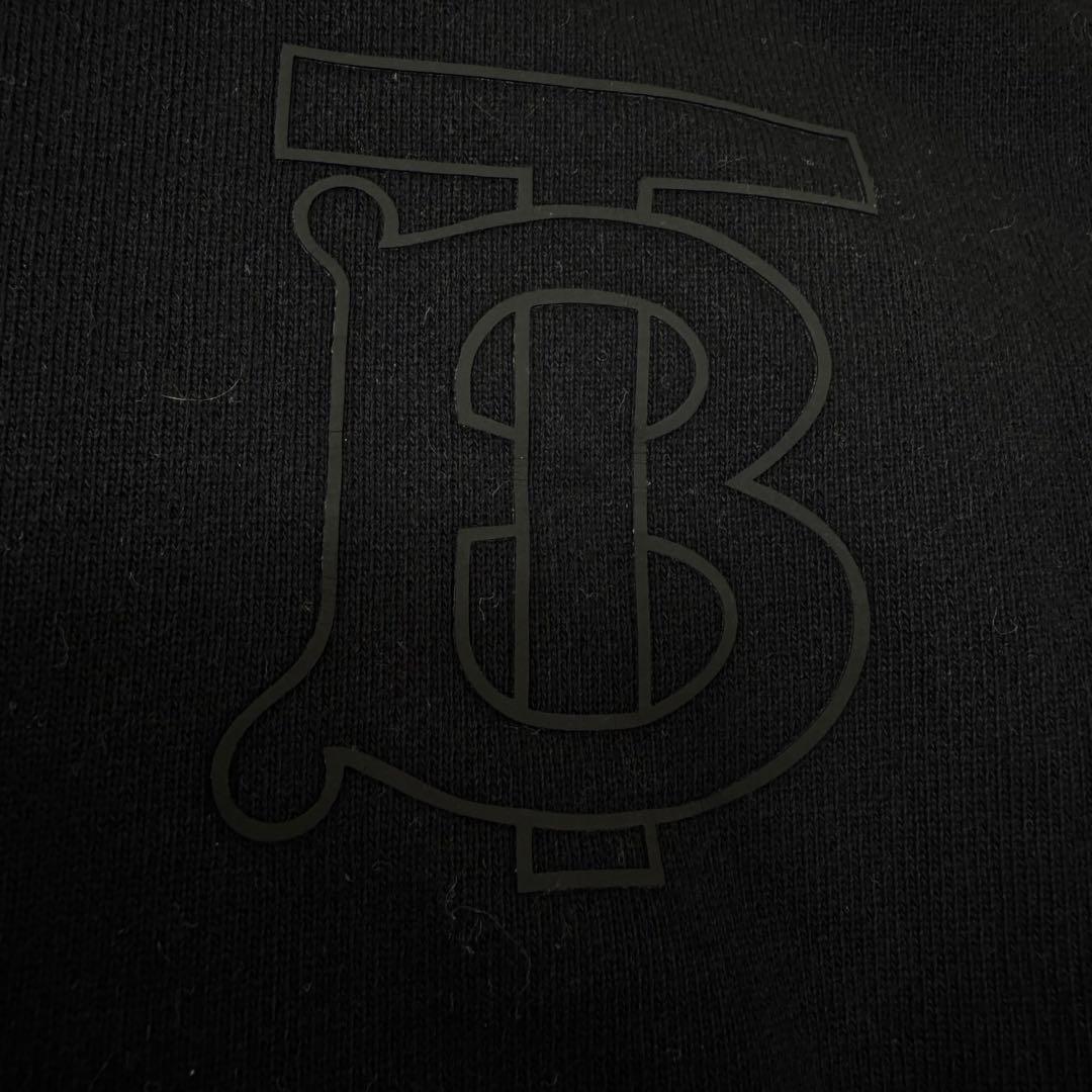 美品 BURBERRY ブラック カットソー スウェット 長袖　トレーナー 黒