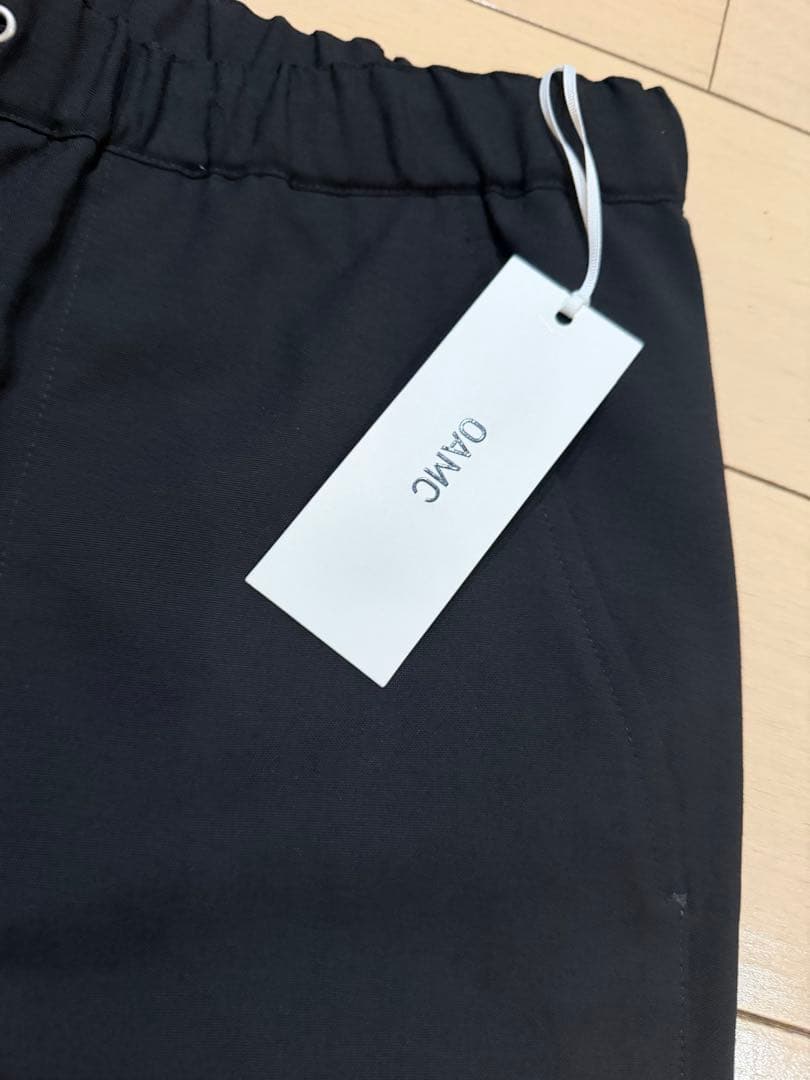 OAMAC 黒 スラックス イージーパンツ　新品未使用自宅保管