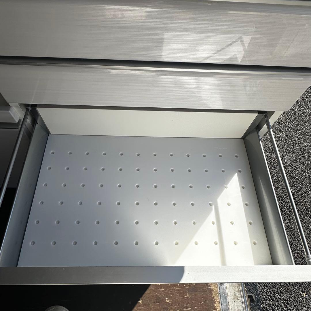 松田家具 キッチンボード 食器棚 幅117.5cm ソフトクローズ