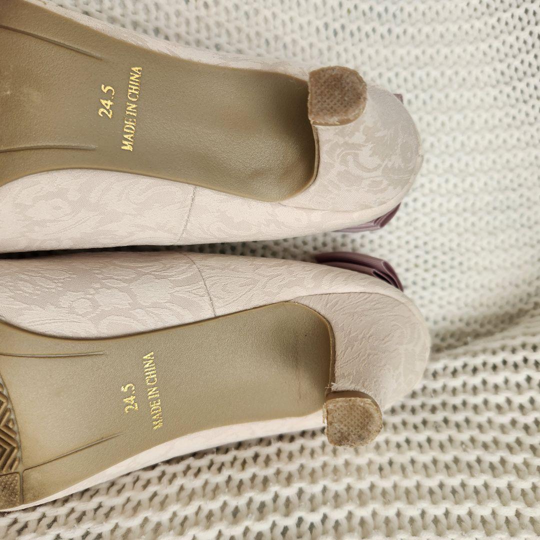 【3点セット】ミントグリーン レース パーティードレス バッグ パンプス