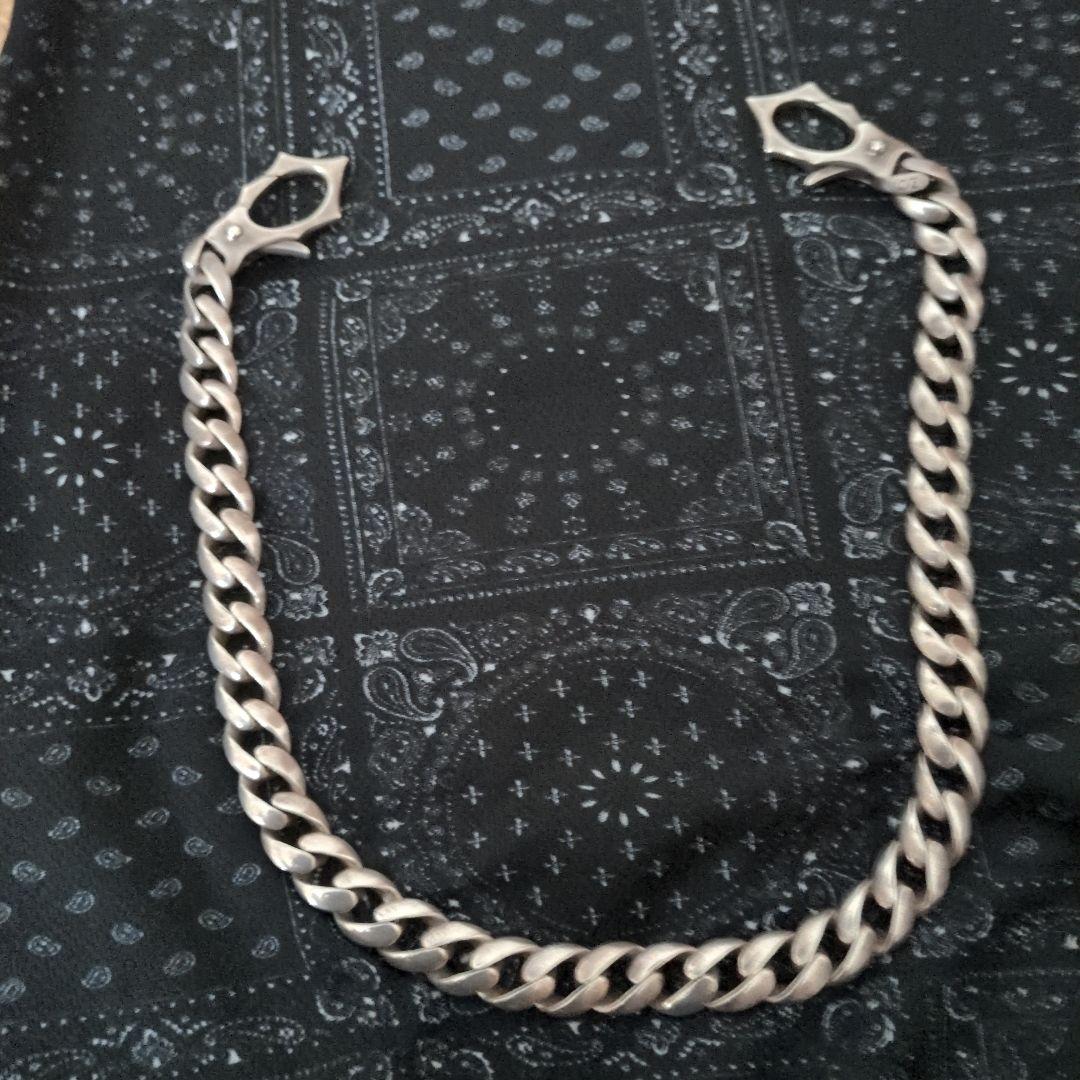 シルバーリンクチェーンウォレットチェーン