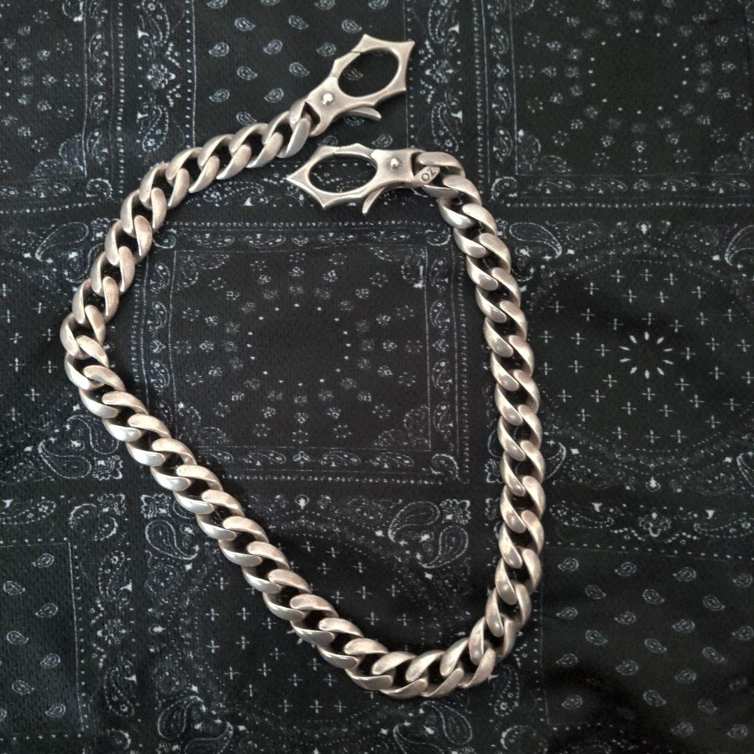 シルバーリンクチェーンウォレットチェーン