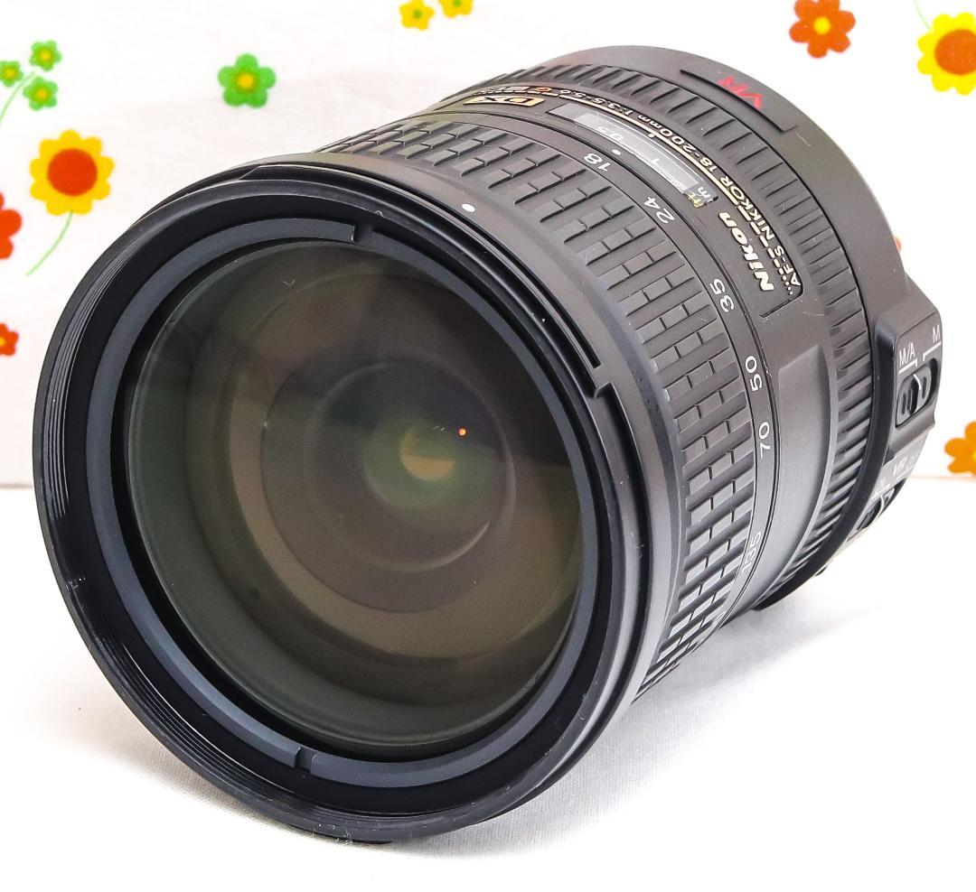 美品 ニコン Nikon AF-S DX 18-200㎜☆近距離から望遠まで！
