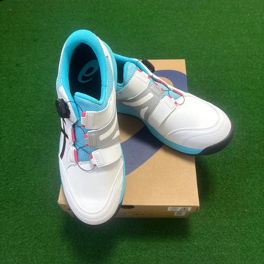 ASICS 安全靴 BOAクロージャー ホワイト/ブルー