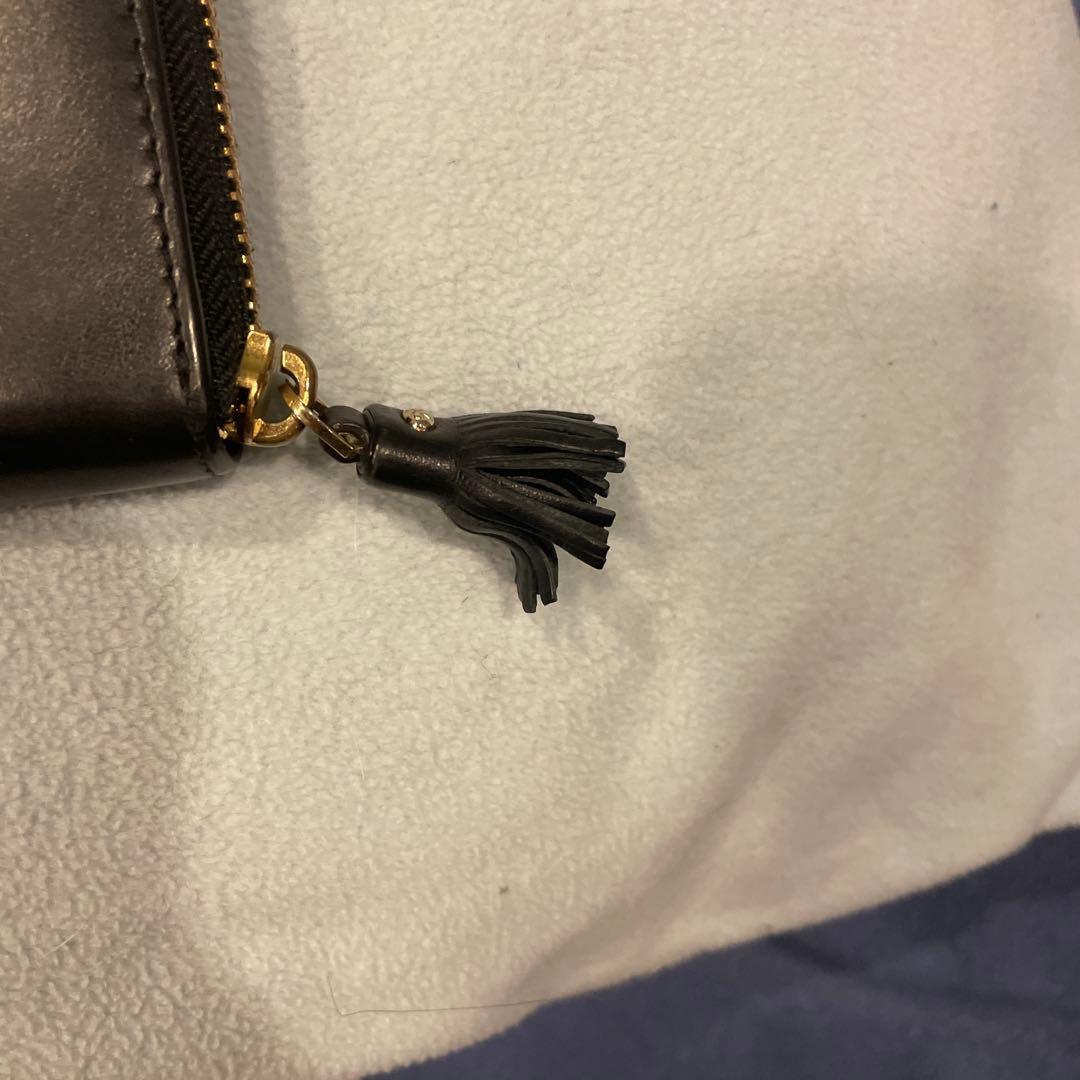 Masa3693　アニアハインドマーチ　長財布　スマイリー　ブラック