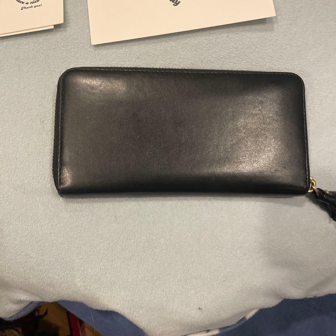 Masa3693　アニアハインドマーチ　長財布　スマイリー　ブラック