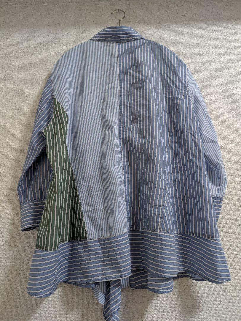 値下げ　⑨センソユニコ　Cube　ブラウス　ブルーグリーン