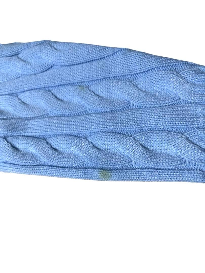 美品⭐️ トミーヒルフィガー  JEANS ニット パーカー 水色 S