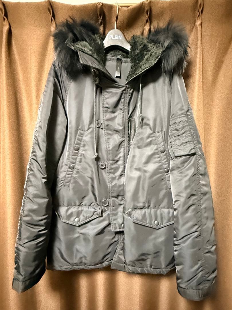 お洒落！WJK ミリタリージャケット ファー付き希少なXL!