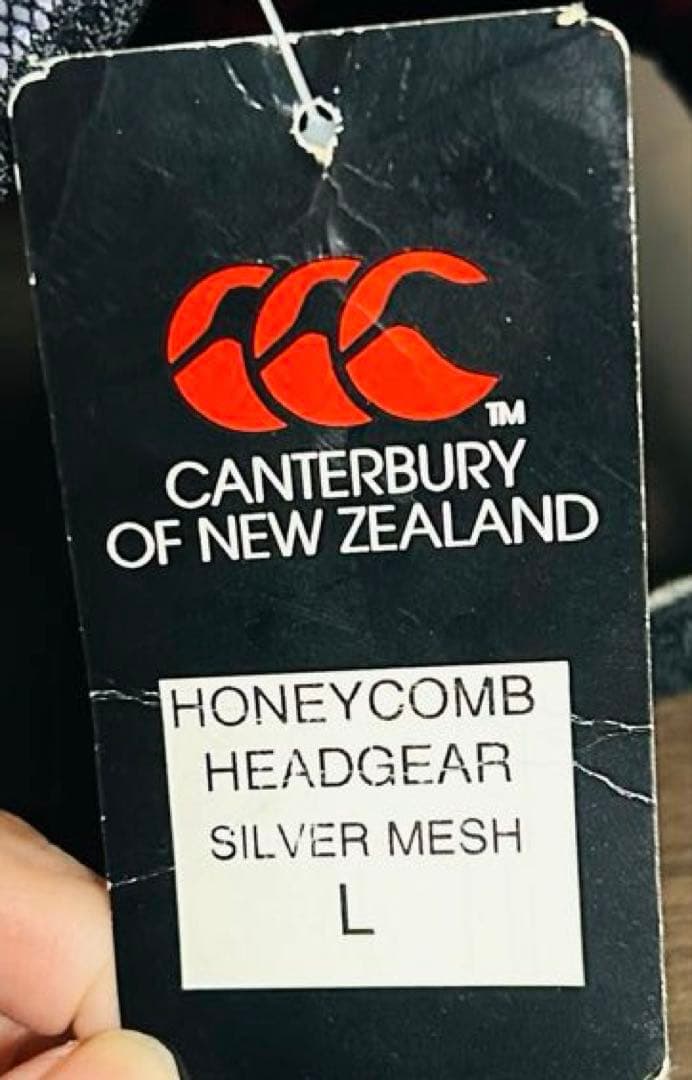 ア*ル様 ⑥新品　カンタベリー　ヘッドギア シルバー　ラグビー　CANTERBU