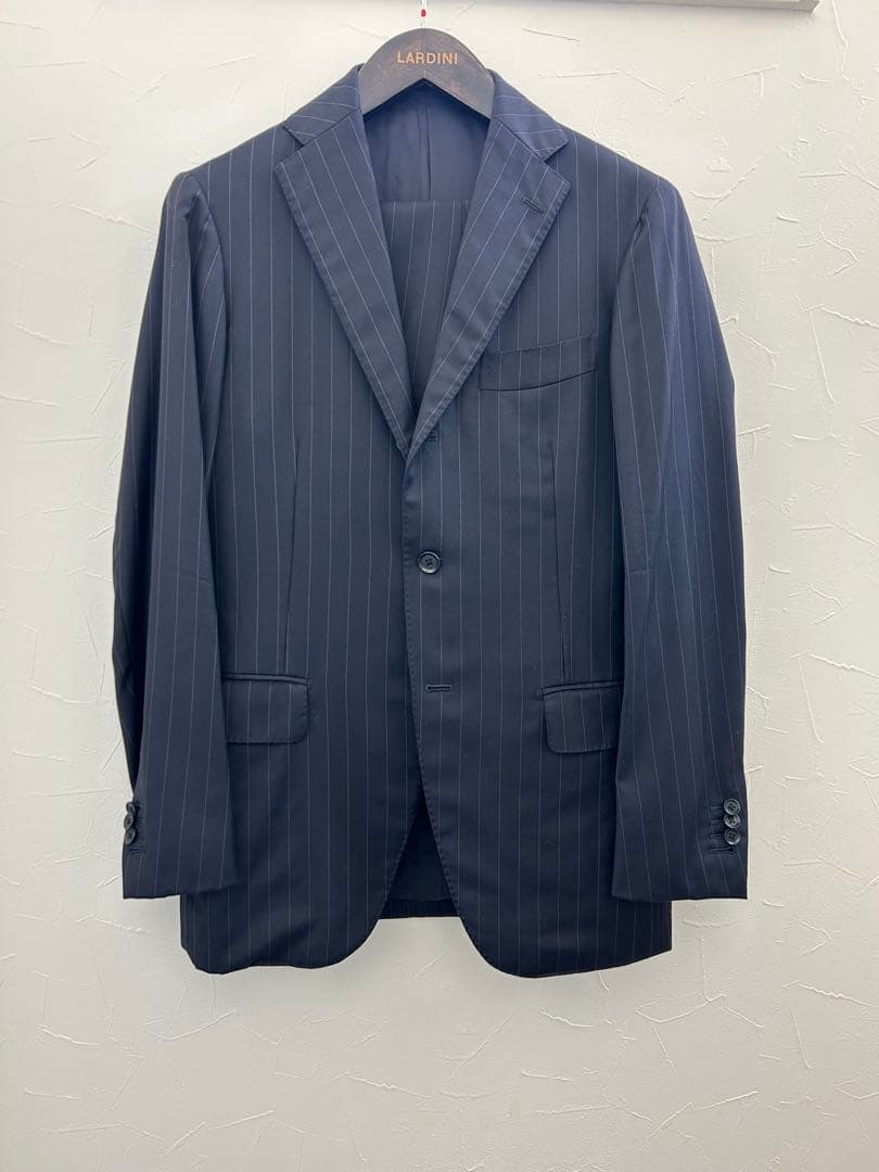 RINGJACKET×guji ロロピアーナ　ストライプスーツ　46