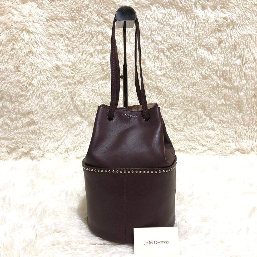 新品同様✨J&Mデヴィッドソン デイジーウィズスタッズ　レザー　ハンドバッグ