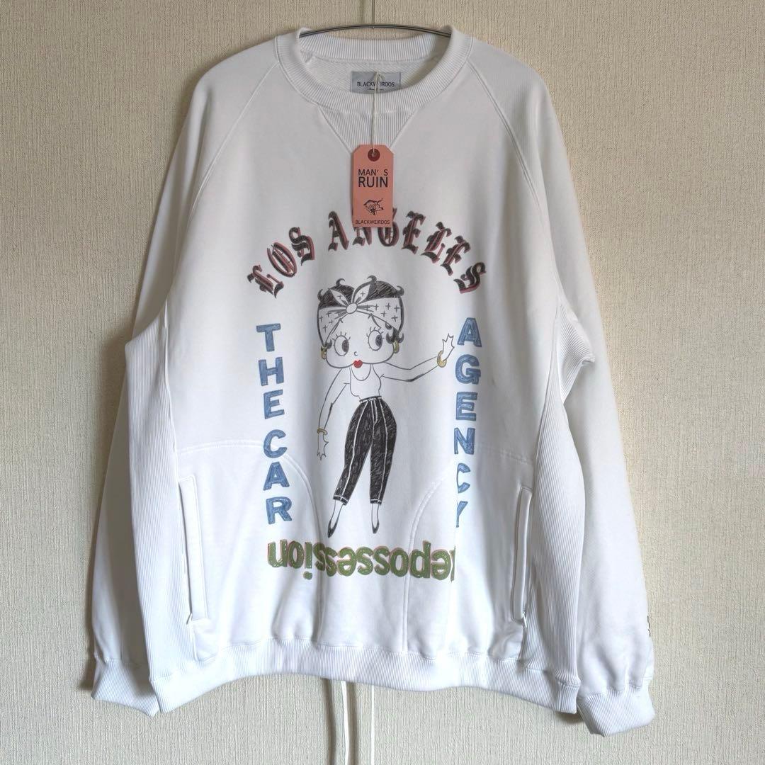 【美品】ブラックウィドー　スウェット　ベティちゃん　Lサイズ　タグ付き