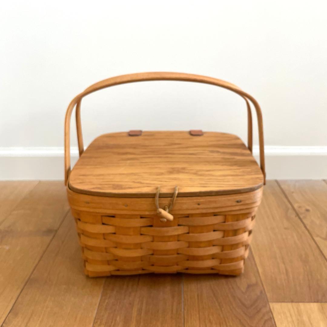 アメリカ アンティーク 大きな ロンガバーガー ピクニック バスケット