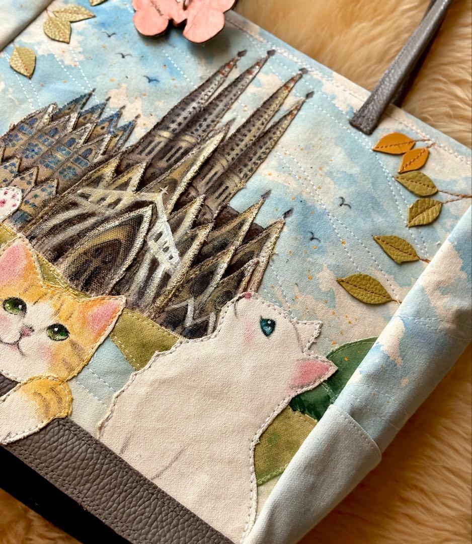 かおり様オーダー　\"サグラダ・ファミリアとニャンズ\"