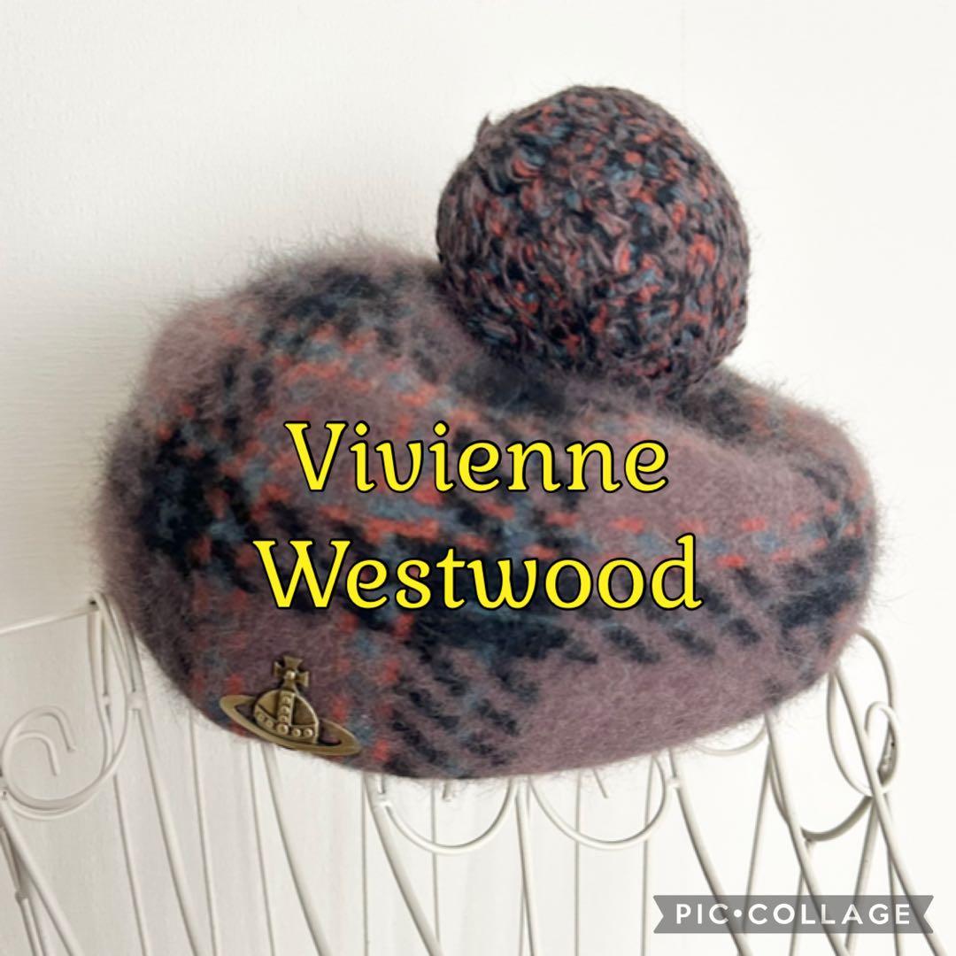 Vivienne Westwood チェックポンポンベレー