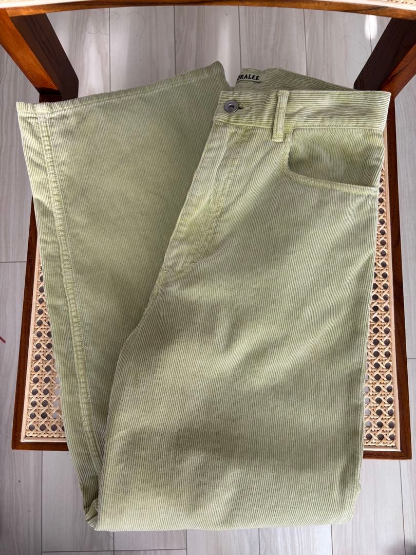 【新品未使用】AURALEE CORDUROY WIDE 5P PANTS