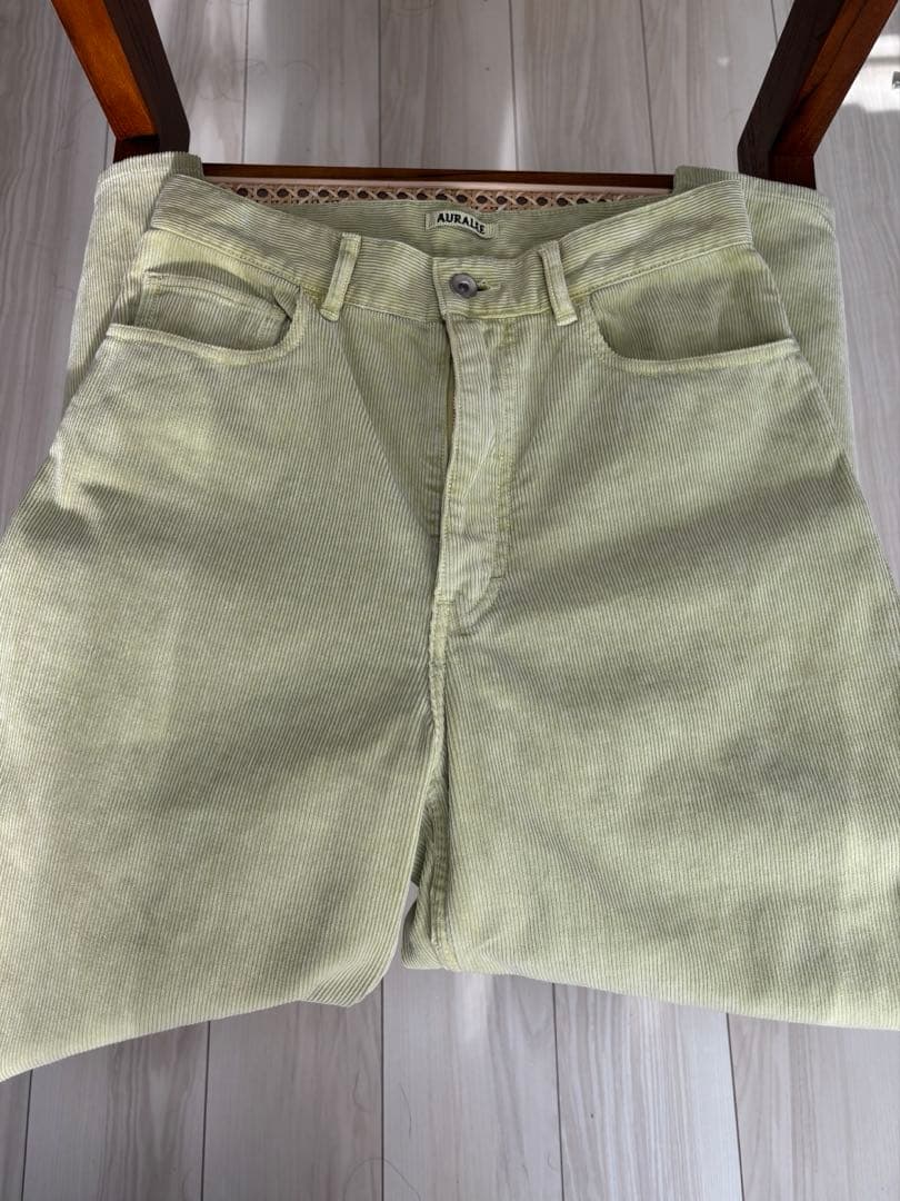 【新品未使用】AURALEE CORDUROY WIDE 5P PANTS