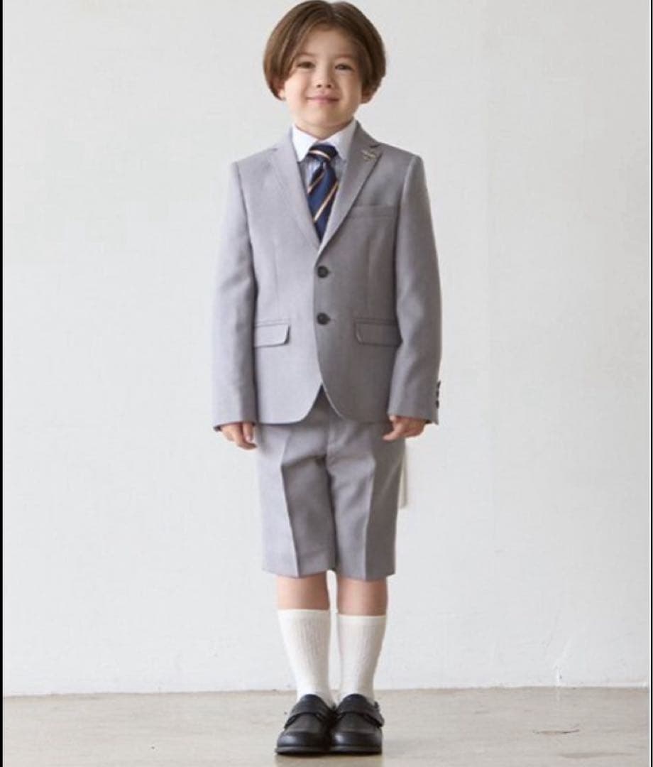 petit maim プティマイン スーツ 4点セット 120cm グレー