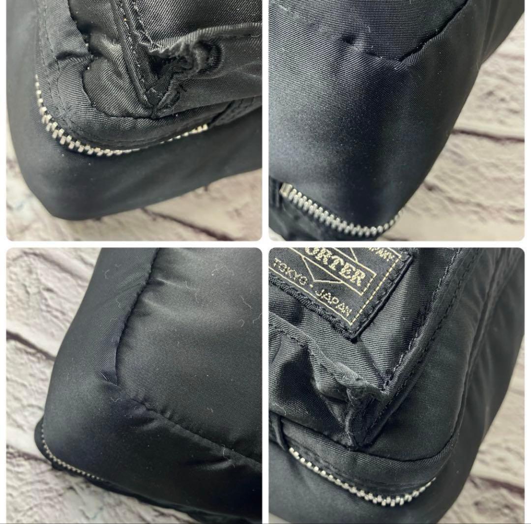 中古美品 ポーター タンカー Wジップ ショルダーバッグ（旧タイプ）