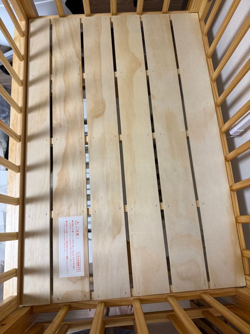 値下げ！！【美品】そいねーるミニ　ベビーベッド　ナチュラル　大和屋　ヤマトヤ