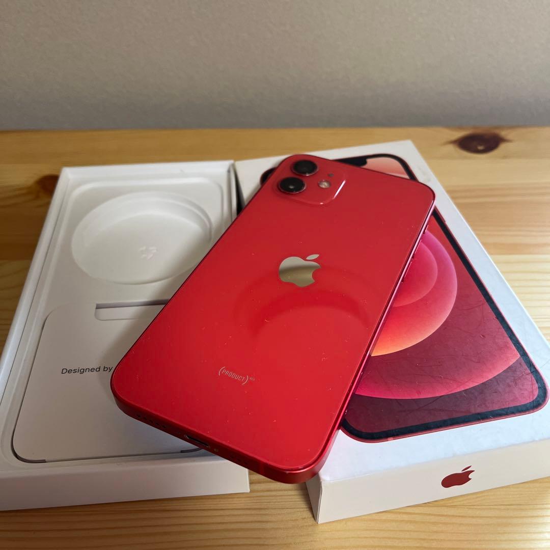 バッテリー新品100%！iPhone12 RED レッド128GB