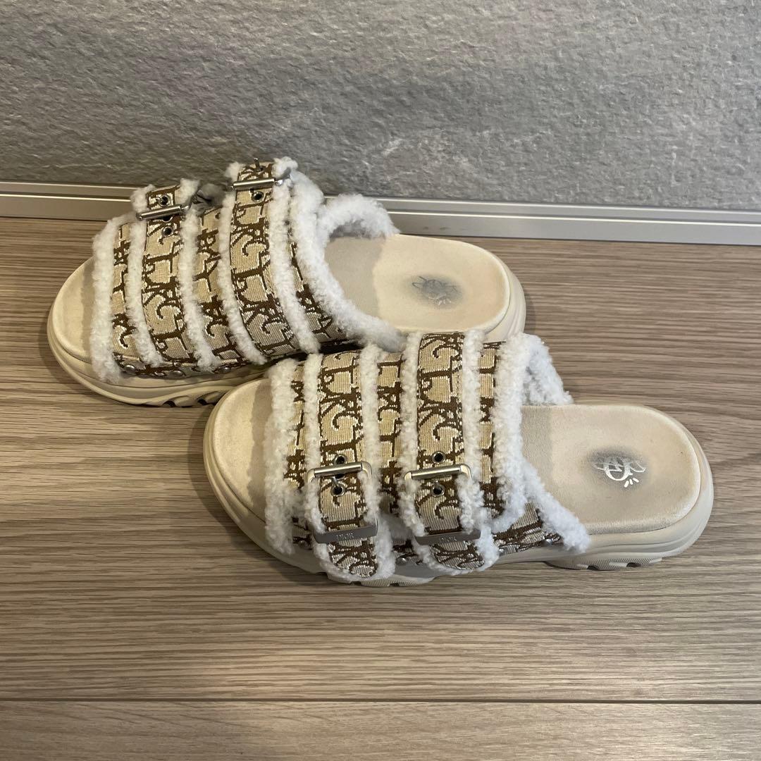 【美品】ディオール × トラヴィススコット カクタスジャック ボアサンダル