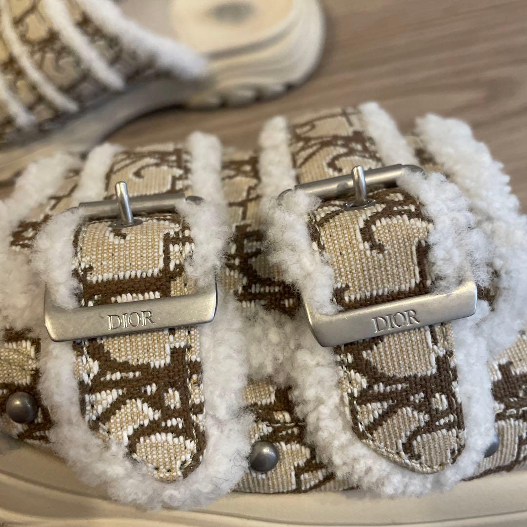 【美品】ディオール × トラヴィススコット カクタスジャック ボアサンダル