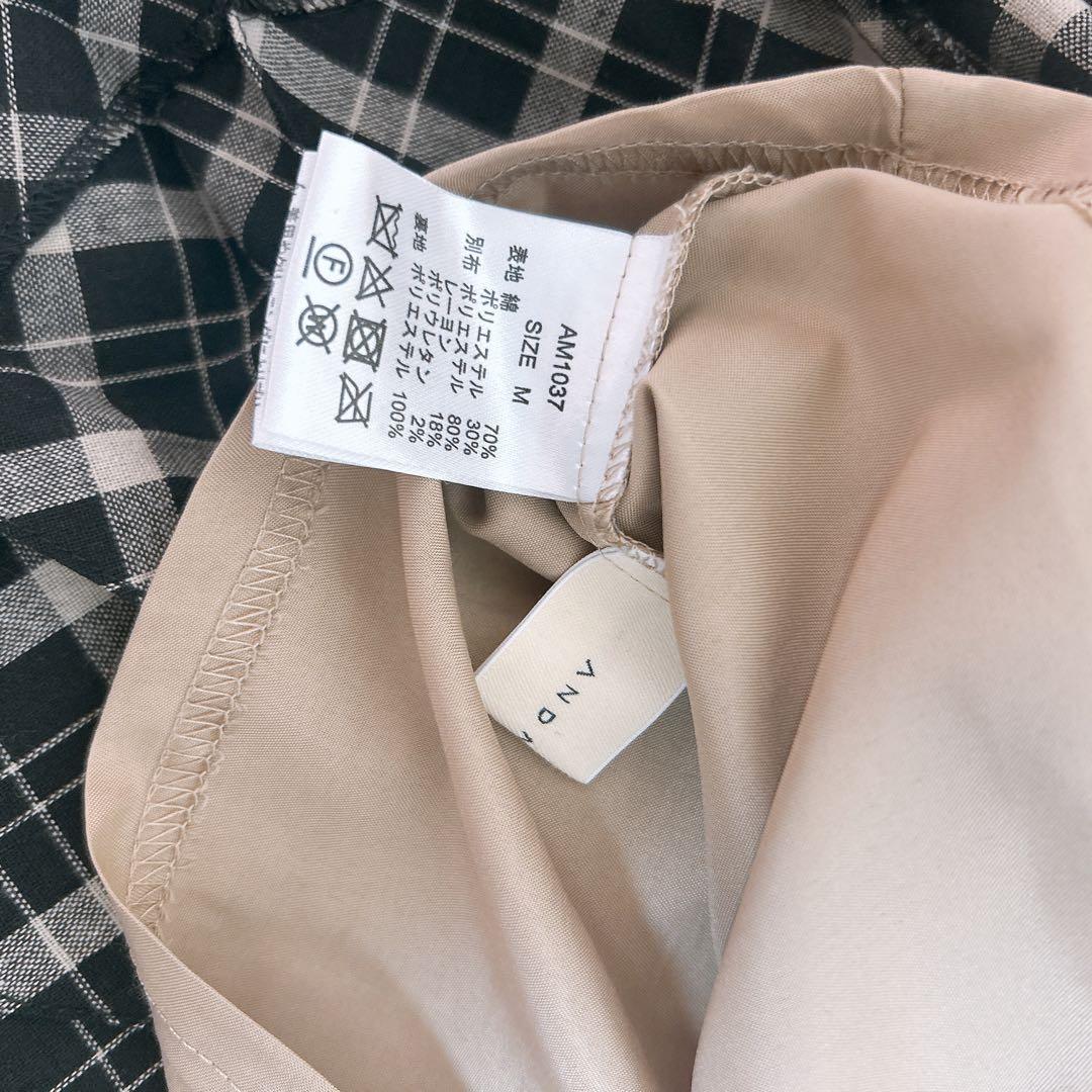 スカート ANDMARY Coco check pleats skirt M
