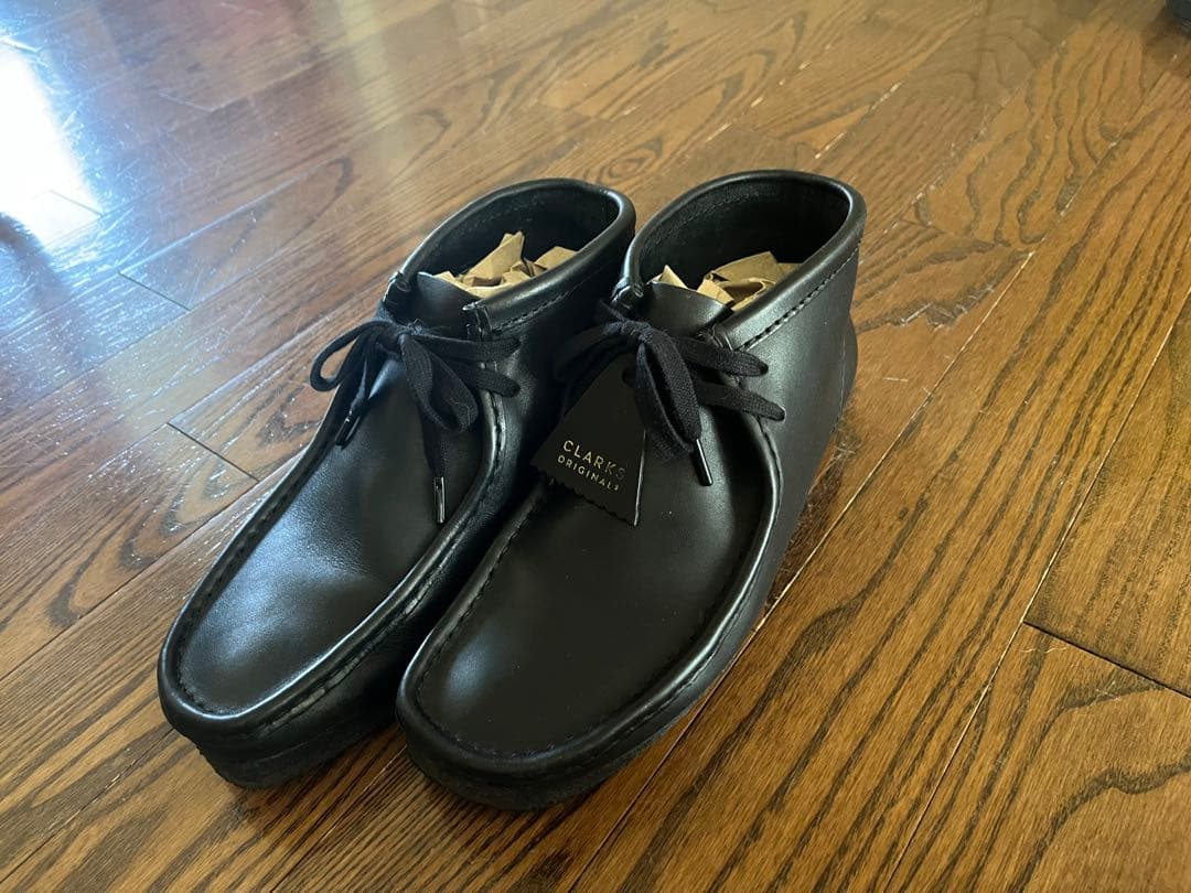 imo　　Clarks 黒 ワラビー ハイカット 25.0