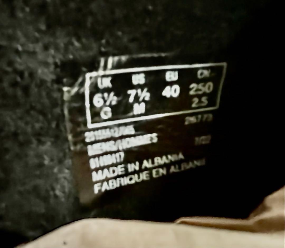 imo　　Clarks 黒 ワラビー ハイカット 25.0