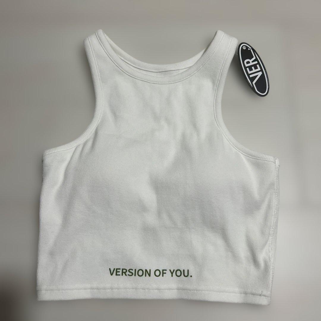 ホワイトタンクトップ VERSION OF YOU.