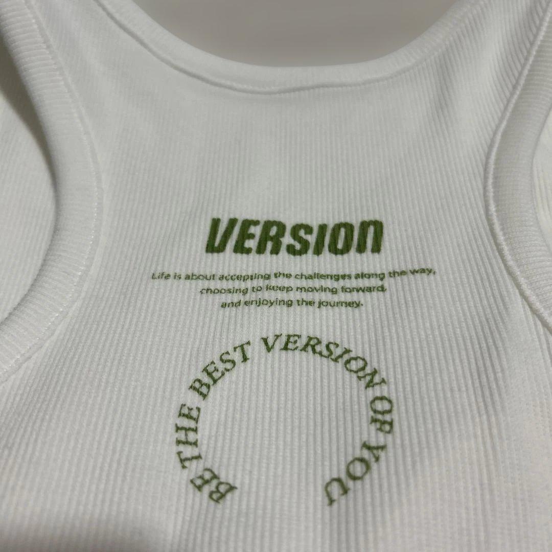 ホワイトタンクトップ VERSION OF YOU.