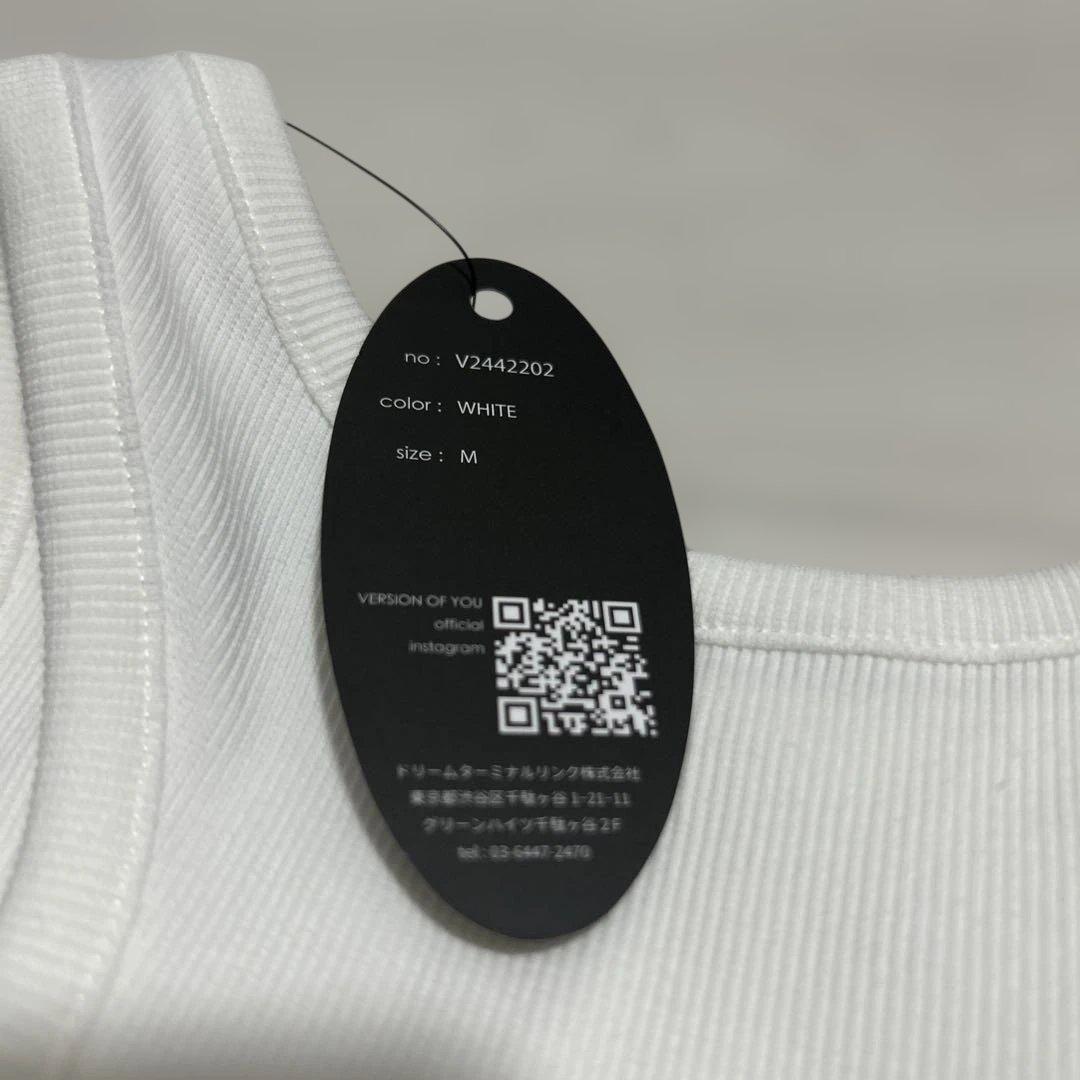 ホワイトタンクトップ VERSION OF YOU.