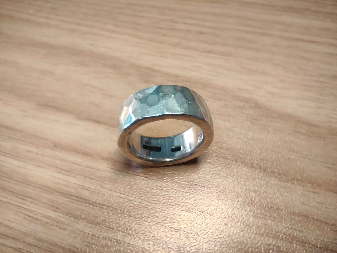 15号　シルバー1000 　howclub 指輪　リング 鍛造　 純銀　　重厚