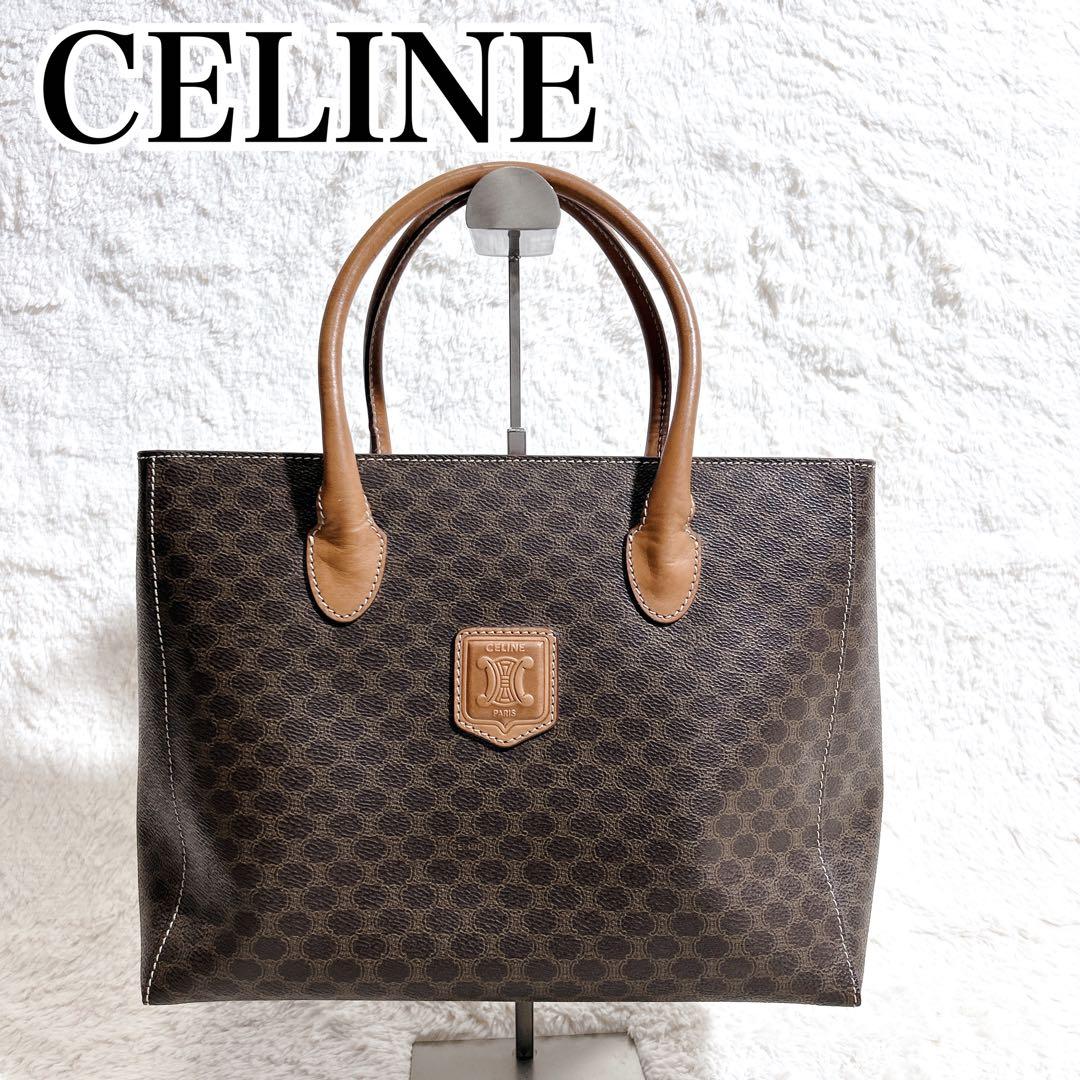 CELINE セリーヌ　レザー　トートバッグ　マカダム