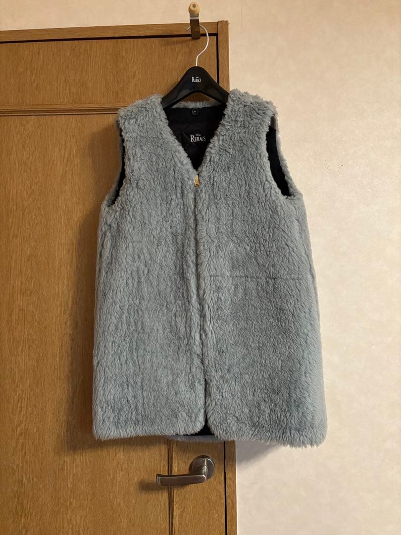 未使用！リラクス ショートモッズコート　ライナー付き　ライトブルー