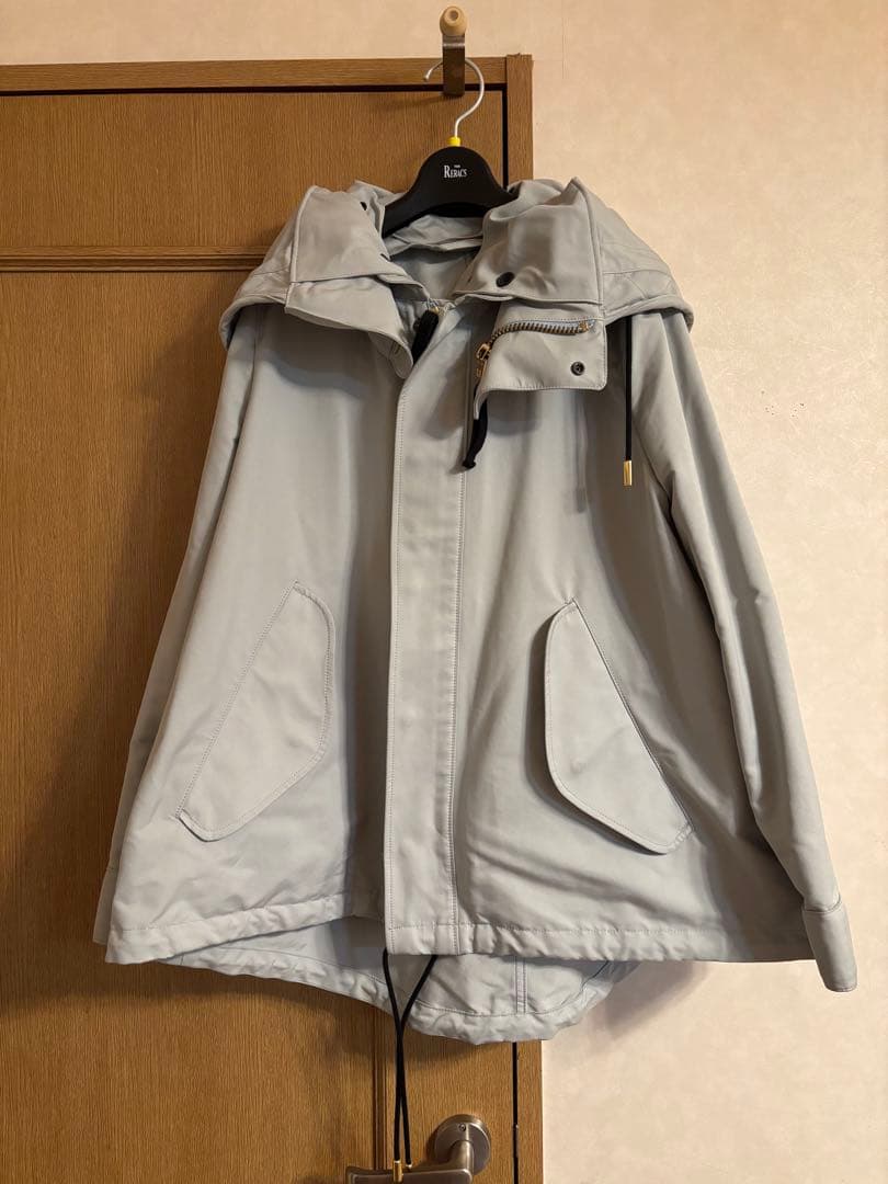 未使用！リラクス ショートモッズコート　ライナー付き　ライトブルー