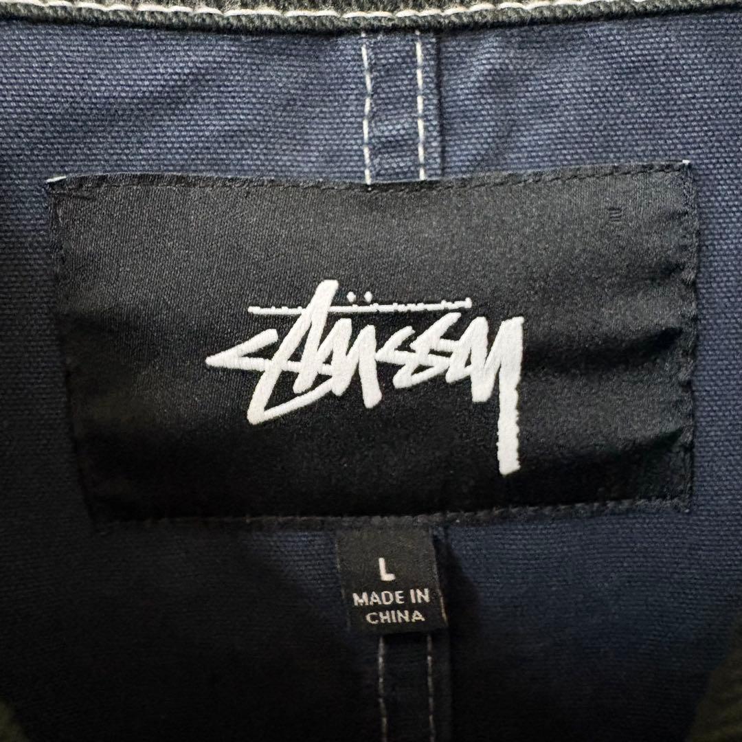 【激レア】STUSSY ステューシー　カバーオール　ジャケット　完売モデル　刺繍