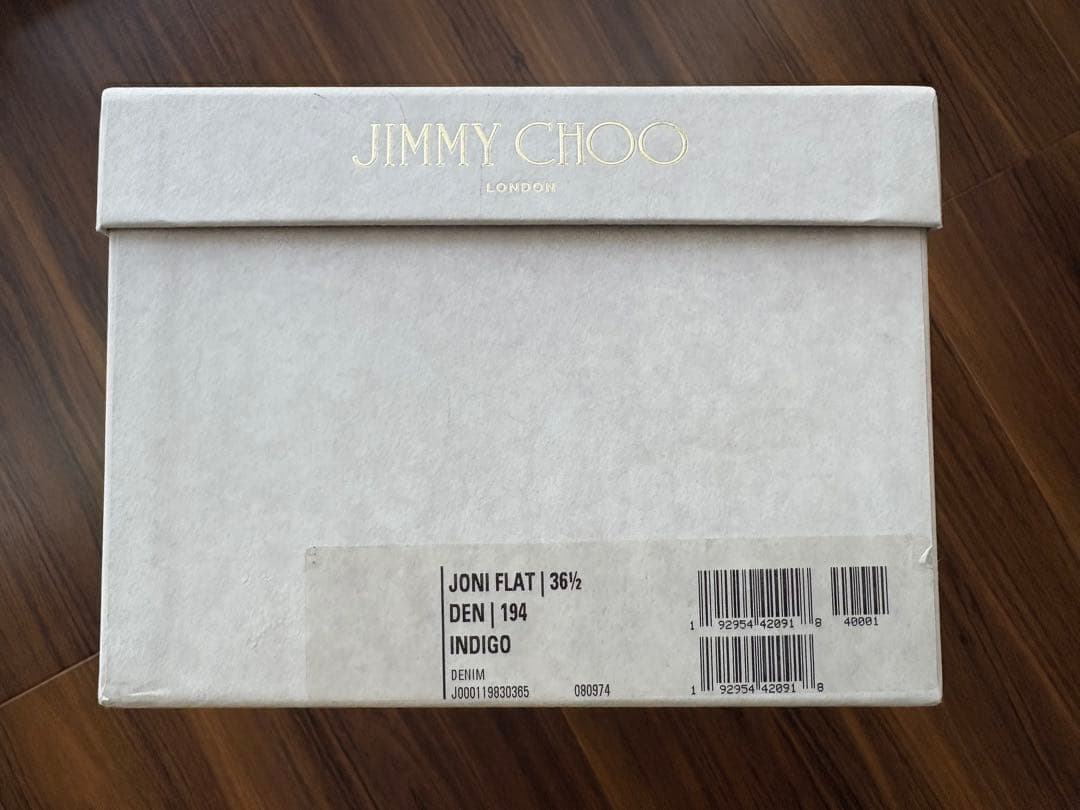 【h111e】 極美品✨ジミーチュウ ミュール36.5 デニム