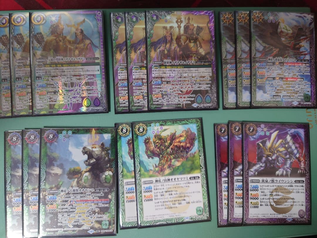 バトスピ　イザナギ＆イザナミデッキ　スリーブ付き