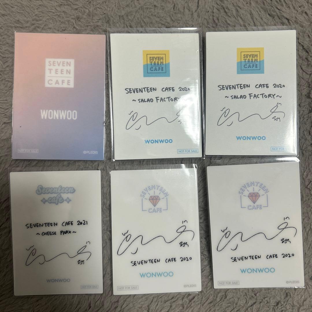 seventeen ウォヌ　カフェ　トレカ　2020 2021 2018