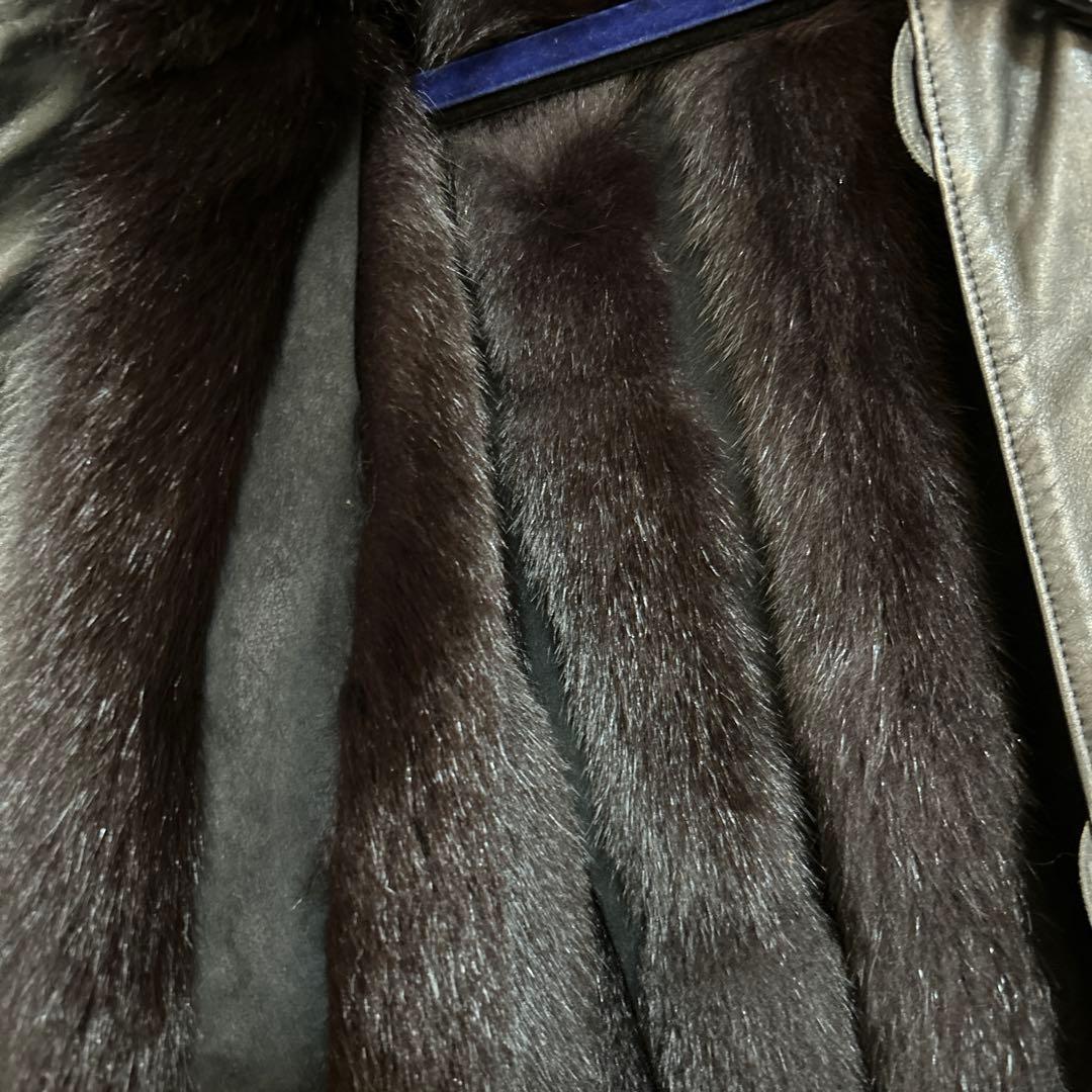 ブラックミンクコート